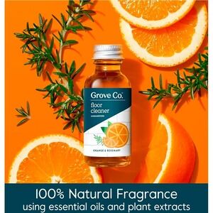 Grove Co Floor Cleaner Concentrate Orange & Rosemary 1oz Natural Fragrance NEW